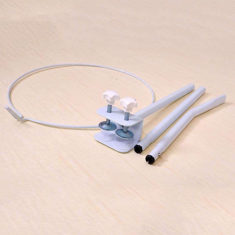 Adjustable Mosquito Net Stand Holder for Baby Crib Cot Bed Clip-On Bracket Iron 5