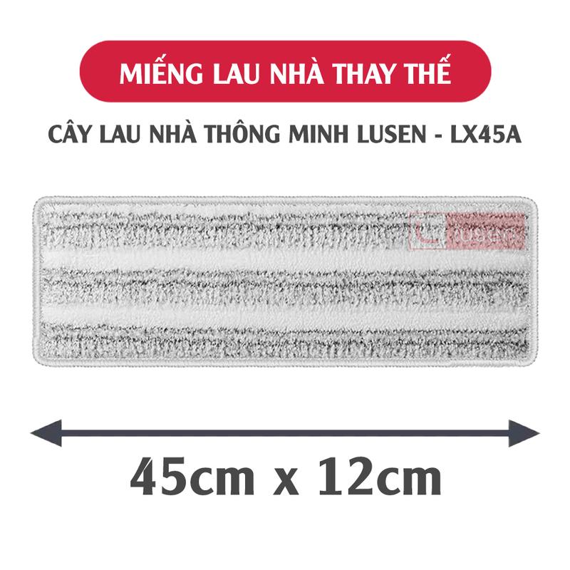 Miếng Lau Nhà Thay Thế LUSEN LX45A, Bông Lau Nhà Thay Thế 45X12CM, Giẻ Lau Nhà Thay Thế