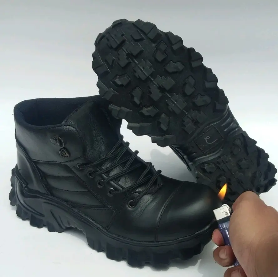 Sepatu safety armor  kulit asli