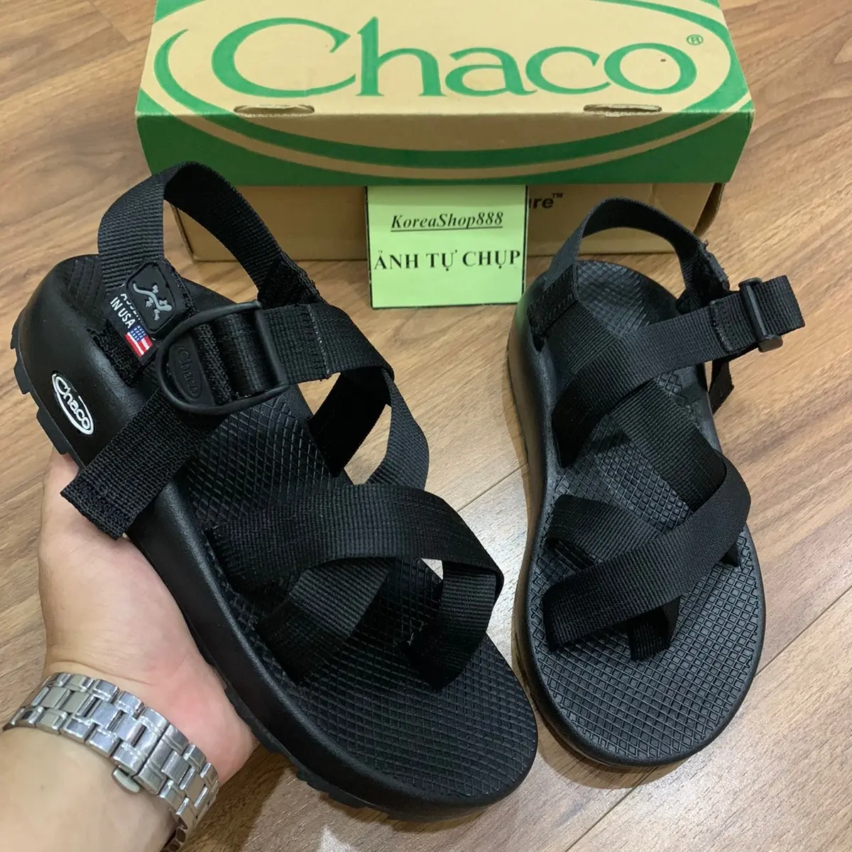 Dép Xăng Đan Nam Nữ Chaco Đế Không Nhăn Lún D172n