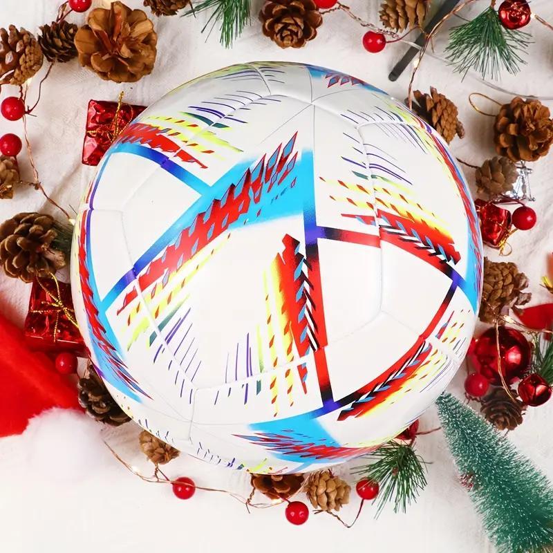 1 Piece Professional Colorful Soccer Ball, Personalized Soccer Ball, Seamless Standard No. 5 Official Weight Football with Pump, Colorful Soccer Ball for Outdoor, Ball Sports Equipment 1