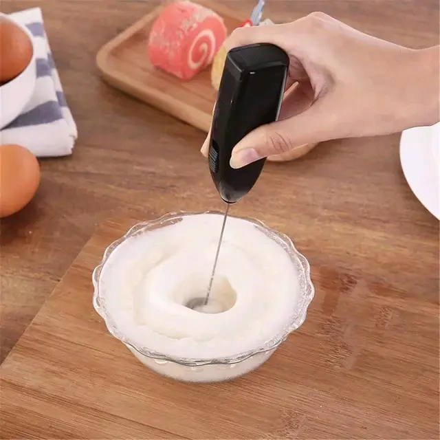 Mixer Portable - Mini Hand Mixer Elektrik Alat Pengaduk Kopi, Dalgonal, Pengocok Telur dan Krim alat pengaduk pop es 0