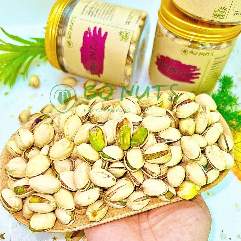 Hạt dẻ cười sấy chín hộp 250g GO NUTS Pistachio không tẩy trắng hạt mix ngũ cốc dinh dưỡng