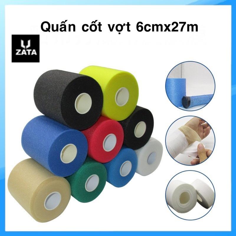 Quấn Cốt Vợt Cầu Lông Cuốn Cốt Quấn Cán Vợt Cầu Lông, Tenit Bọt Biển Pu Xốp Dai 6cmx27m Sport Thể Dục