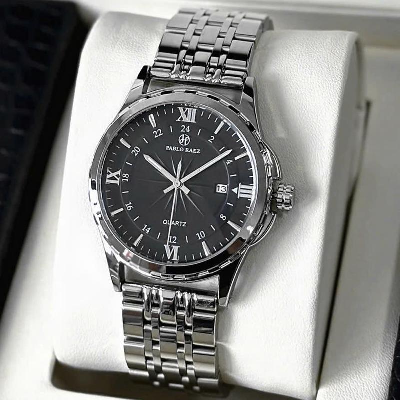 Đồng hồ nam dây thép chính hãng PABLO RAEZ có lịch ngày chống nước dạ quang thời trang đơn giản U850 CARIENT