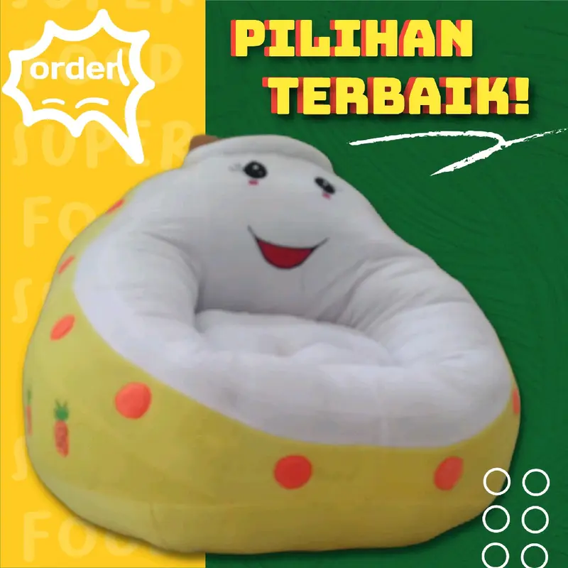 SOFA ANAK KARAKTER BOBA + LAMPU LED 2