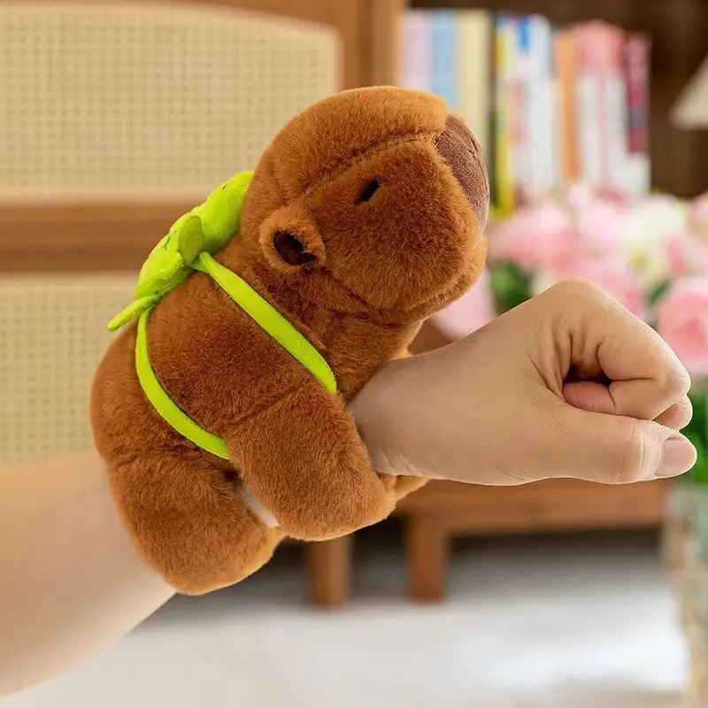 Vòng tay thú nhồi bông Capybara vải nhung lông mềm mịn, vòng tay Capybara phong cách độc đáo dễ thương