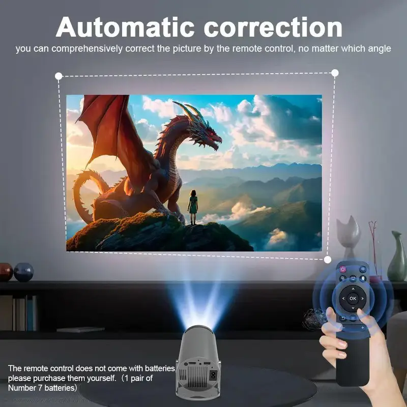 Magcubic HY300 Pro Portable Projector, Android 11 Projector, 260ANSI 180 °   Degree Rotation H713 BT5.0 Cinema Outdoor Projector 4