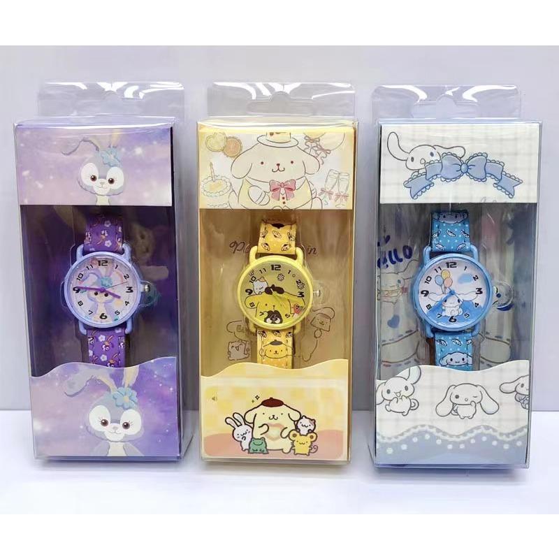 Product Introduction of Anime  PU Leather Electronic Watch Kulomi Big-eared Dog Melody Children's Watch Gift with Gift Box 15