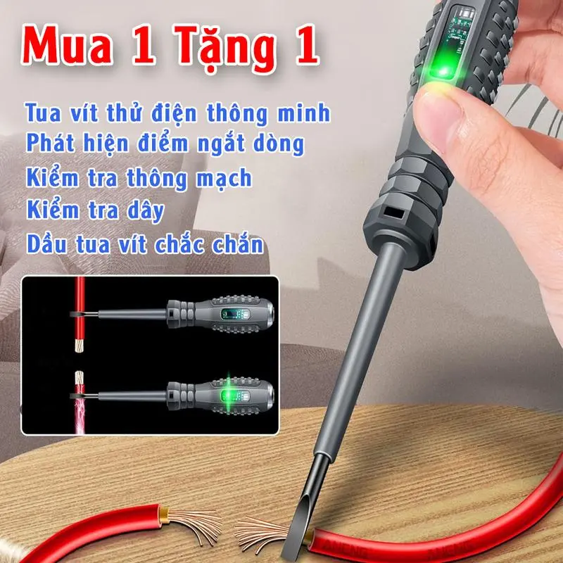 Electric pen specialized for measuring broken wires, high brightness color light, multifunctional intelligent induction detection, screwdriver, electrical testing pen