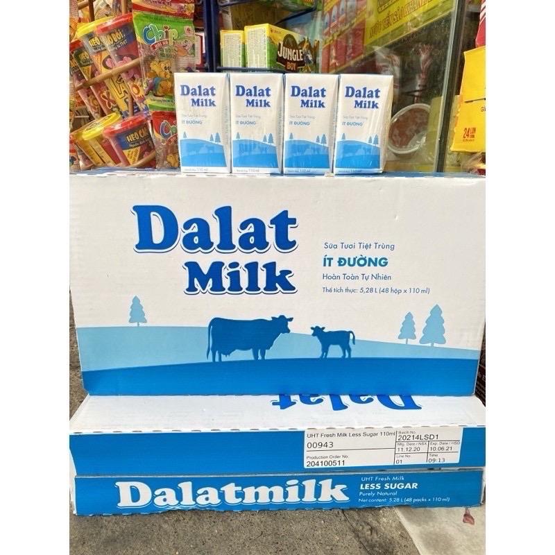 Thùng Sữa Tươi Dalat Milk Bé 110ml x 48 hộp ( Bọc Chống Sốc )