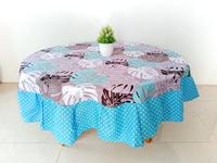Gambar TAPLAK MEJA MAKAN BULAT DIAMETER ±150CM ANEKA MOTIF dari AISHA GORDEN Kab. Klaten 4 Tokopedia