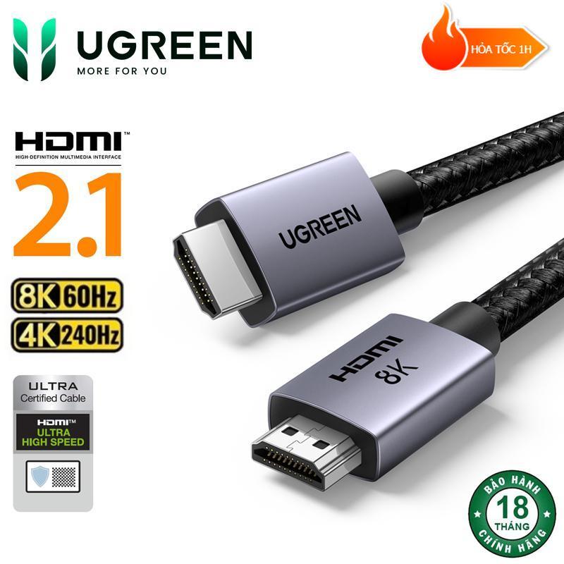 Cáp HDMI 2.1 Ugreen HD171 1M-3M 48Gbps 8K@60Hz 4K@240Hz HDCP 2.2&2.3 eARC HDR