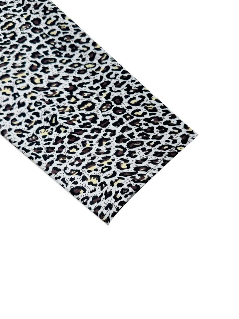 Product Introduction of Women's Leopard Print Tie Front Blouse, Classy Casual Long Sleeve Bow Decor Top for Fall & Winter, Women's Clothes for Daily Wear Valentine's Day, gift 5