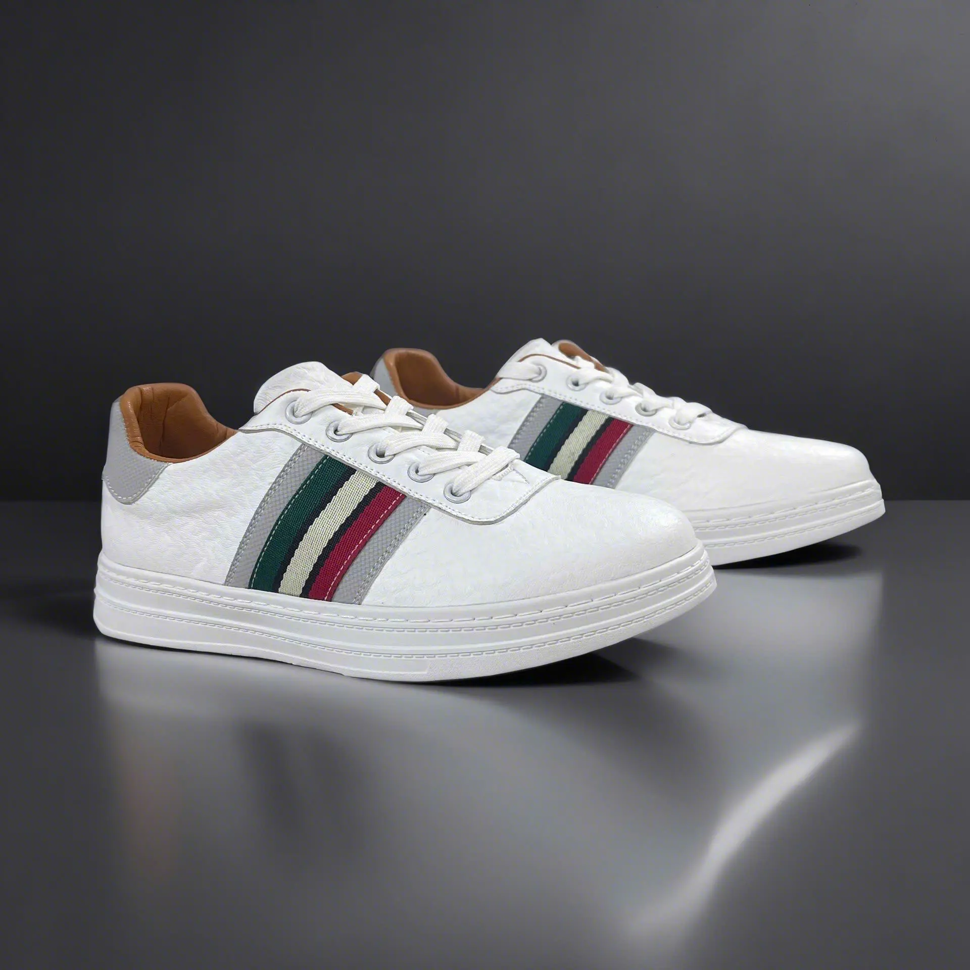 Giày thể thao nam, giày sneaker nam GONWIN GA03 da sit,êm mềm,đế cao su,kiểu dáng thể thao,thích hợp đi chơi,đi làm,di chuyển nhiều không gây đau chânSneaker Shoes Đế Bằng Jean Nhung Leather