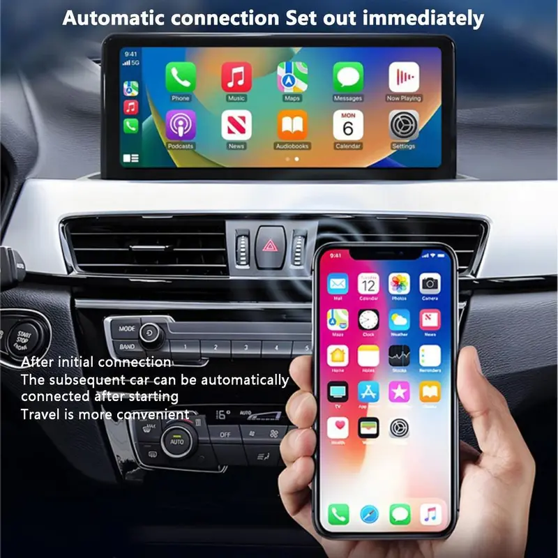 EZTECH New Innovation Portable Wireless Carplay Android Auto 2 in 1 Adapter , Car Play Android Auto Wireless Adapter, Wireless Android Auto Car Adapter for Wired Android Auto Cars Converts Wired to Wireless Easy Setup Plug & Play  [EZTECH] 2