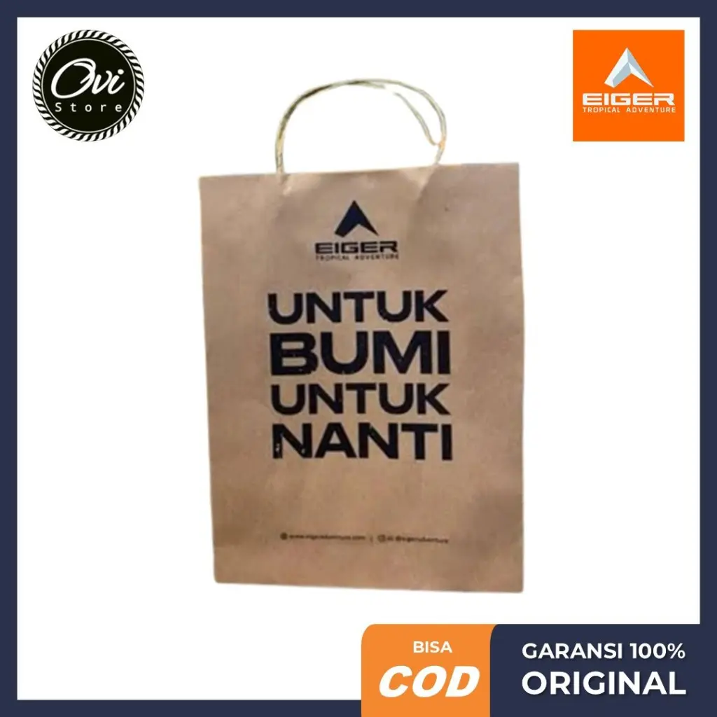 Paper Bag EIGER Tas Kado Tambahan Original