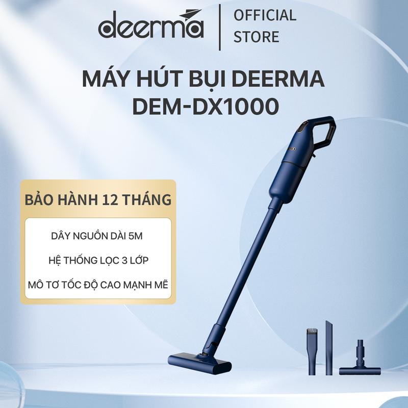 Máy hút bụi đa chức năng Deerma DX1000 với lực hút 16000Pa hệ thống lọc 3 lớp - Bảo hành 12 tháng