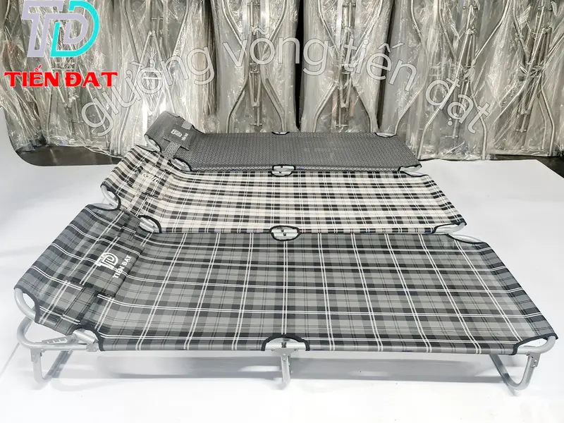 Giường lưới loại 1 thép cac bon sơn tĩnh điện xếp gấp gọn thông minh đa năng 7