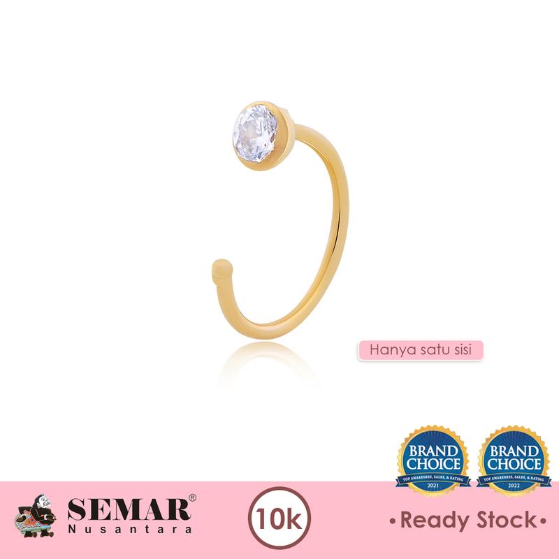 Anting Tindik Emas Little Izzy Huggies Gold 10K Semar Nusantara 1