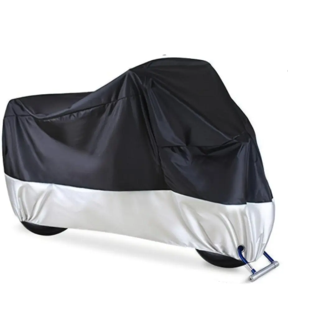 Waterproof Motorcycle Cover, 1 Count All-season Dustproof UV Protective Motorcycle Cover, Outdoor & Indoor Scooter Cover for Motorcycle & Bicycle