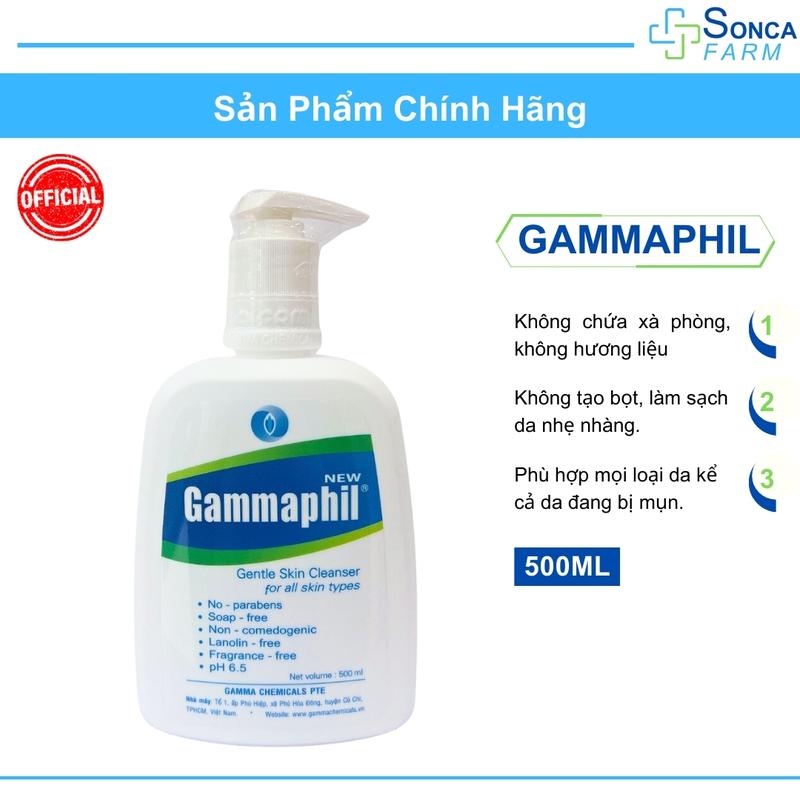 Sữa Rửa Mặt Gammaphil 500ml Cho Da Nhạy Cảm Dưỡng Ẩm Da Skincare 1