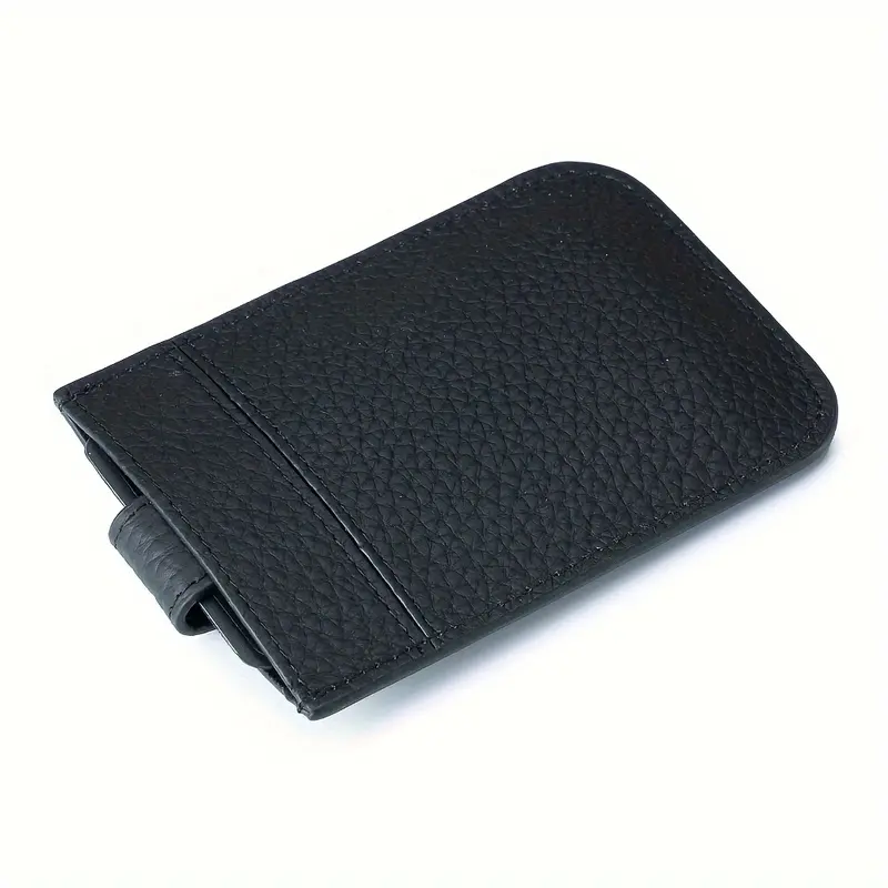 2pcs RFID Blocking Slim Card Wallets - Genuine Leather Credit Card Holder for Men & Women, Minimalist Design with Snap Closure, Teal & Black, Ultra-Thin & Compact RFID Protection, Rfid Protection Wallet |     Sleek Wallet Design |     Genuine Leather Wall 8