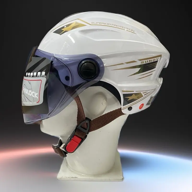 Mũ bảo hiểm nam Sundy A25KD kính dài kiểu thể thao - Helmet Phụ Kiện 0