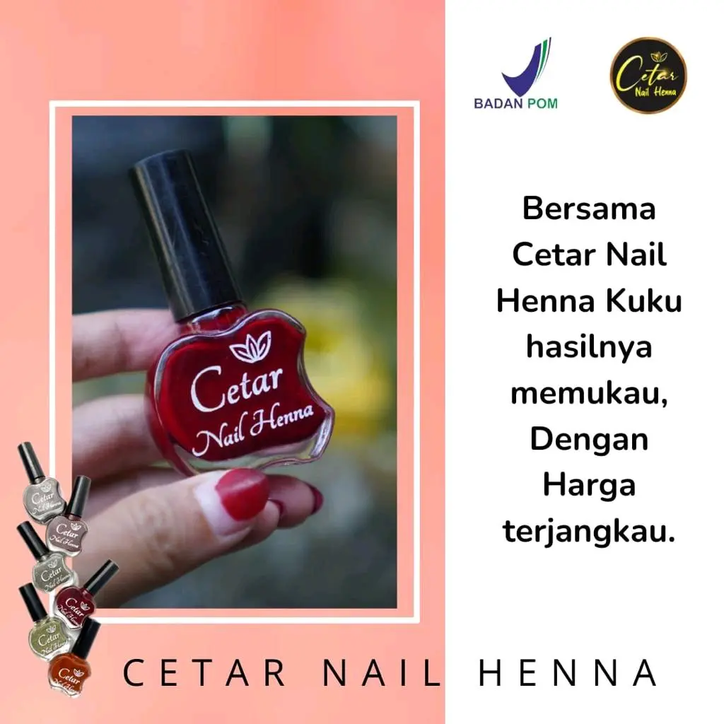 cetar nail henna Tahan Lama