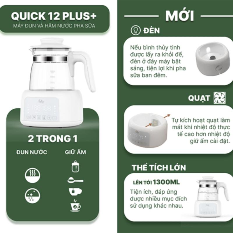 Product Introduction of [Bảo Hành 12 Tháng] Máy Đun Và Hâm Nước Pha Sữa Điện Tử Quick 12 Plus Bảo Hành 12 Tháng Fatz Baby FB3504HB Có Đèn Led - FZ016 5
