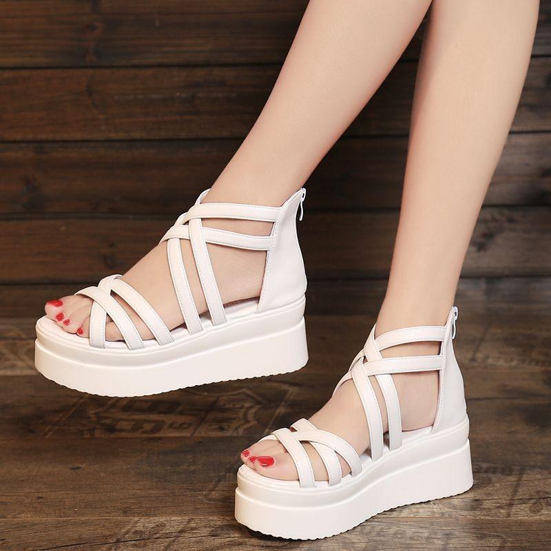 Dép Nữ, Hở Ngón, Dép Cao Gót, Đế Dày, 24 Năm, St 3