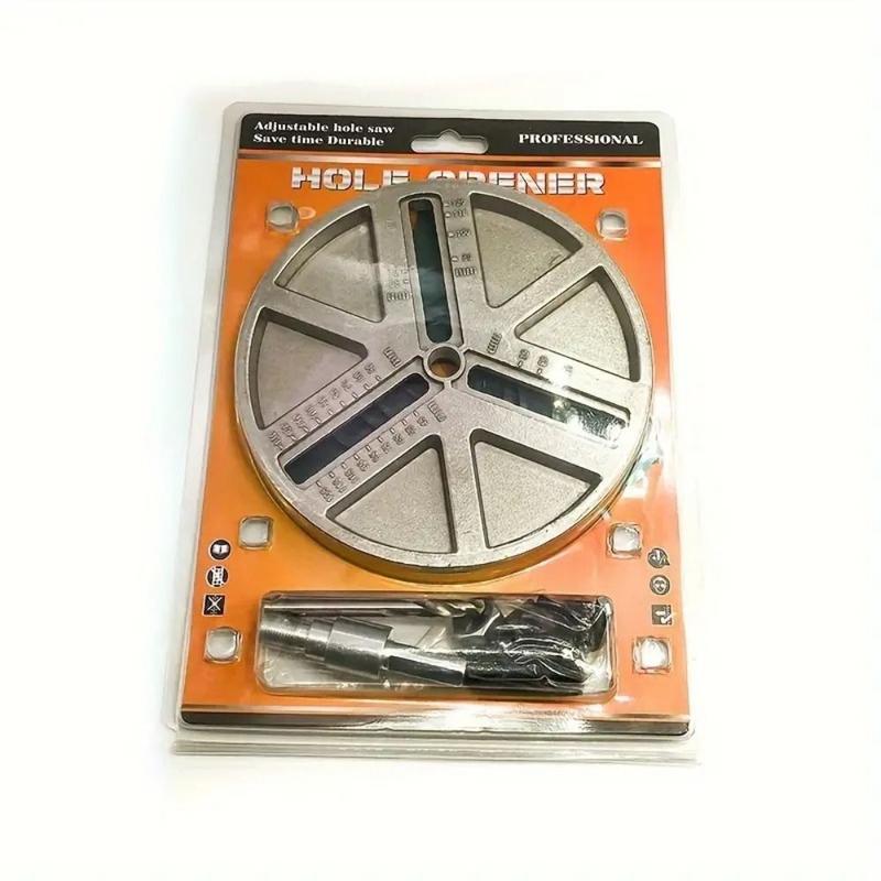 Product Introduction of New Adjustable Round Hole Saw Tool High-carbon Steel Multifunctional Adjustable Hole Saw Diameter 45mm-130mm Wood Drilling Cutting Tools 11
