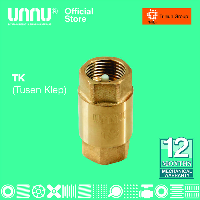 Gambar UNNU Tusen Klep - TK 1 1/2" dari UNNU.official Kab. Gresik Tokopedia