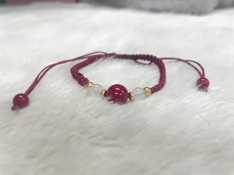 1 Máy Tính Vàng Tím Cinnabar Benming Năm Dây Đỏ Vòng Tay Nữ Dệt Tay May Mắn Vòng Tay Halloween Lễ Tạ Ơn Giáng Sinh Sinh Sinh 7