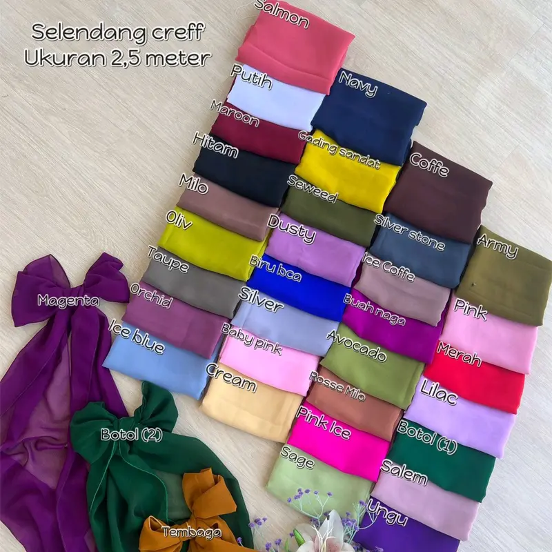 SELENDANG/ikat pinggang bahan nya sifon creff Hitam 0