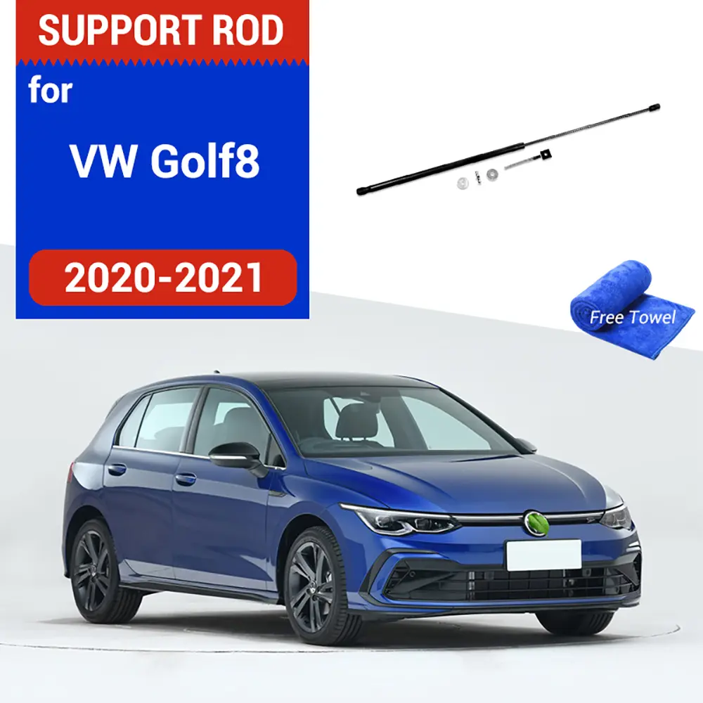 For Golf 8 MK8 202-2025 Car Bonnet Hood Cover Gas Shock Lift Strut Bars Support Hydraulic Rod Accessories