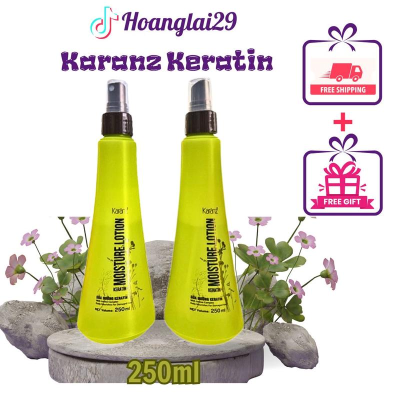 Xịt Dưỡng tóc Collagen Keratin karanz phục hồi tóc hư tổn 230ml