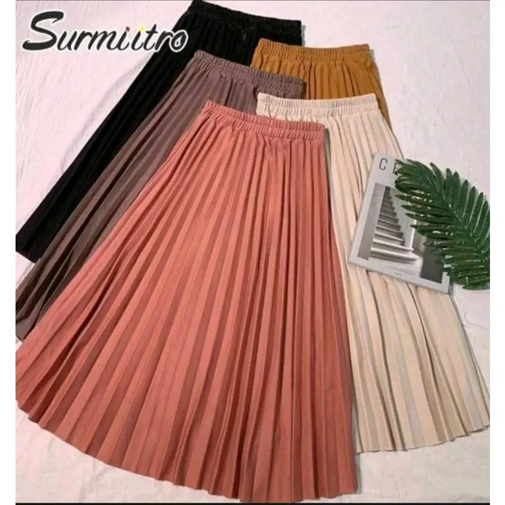 Rok plisket anak perempuan 6-17 tahun / rok plisket anak tanggung / Rok anak (COD) Fashion