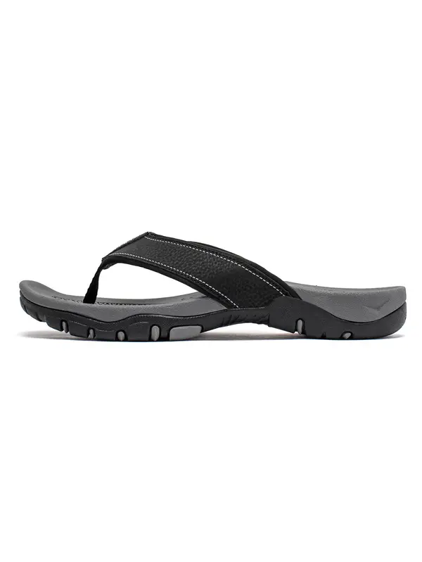 Men's Casual Breathable Flip Flops, 1 Pair Trendy Open Toe Slippers, Fashionable Slippers for Indoor & Outdoor Wear 2