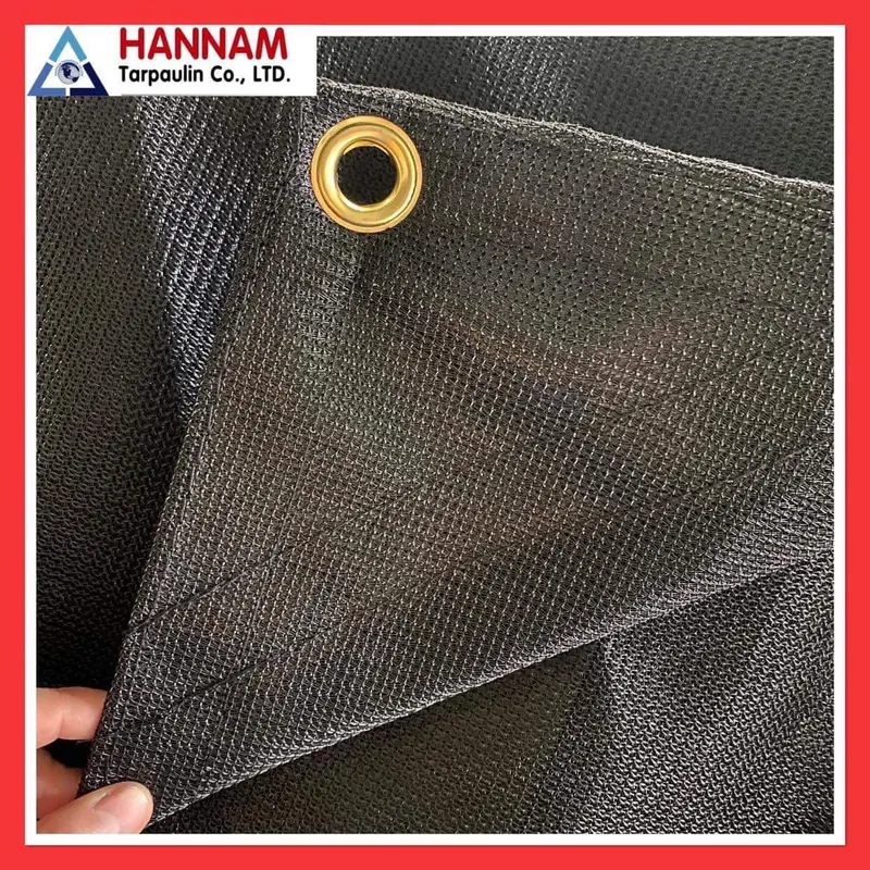 Lưới Che Nắng 80% (từ 1-20 met vuông), Che Lan, Che bụi, bãi  giữ xe , sân vườn, hồ bơi , độ bền 8-10 năm , Sản phâm đã may viền đóng khoen 3