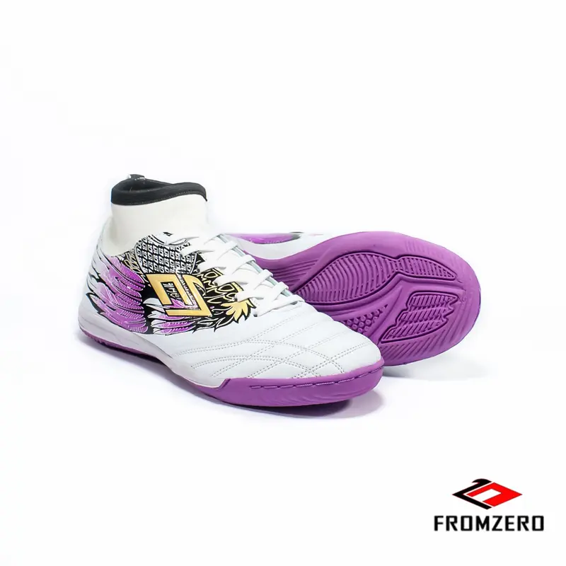 Fromzero - Sepatu Futsal Starkia Garfly White Violet  IN Original 3