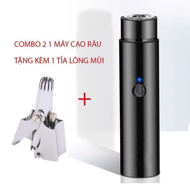 Máy Cạo Râu Điện Mini Bút Chì Nhỏ Gọn , Cạo Sạch , An Toàn Kèm Dụng Cụ Tỉa Mũi…