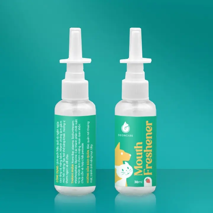 Xịt Vệ Sinh Răng Miệng Chó Mèo BeonCare. Khử Mùi Hôi Miệng, Diệt Khuẩn, An Toàn Khi Nuốt. Chai 30ml 2