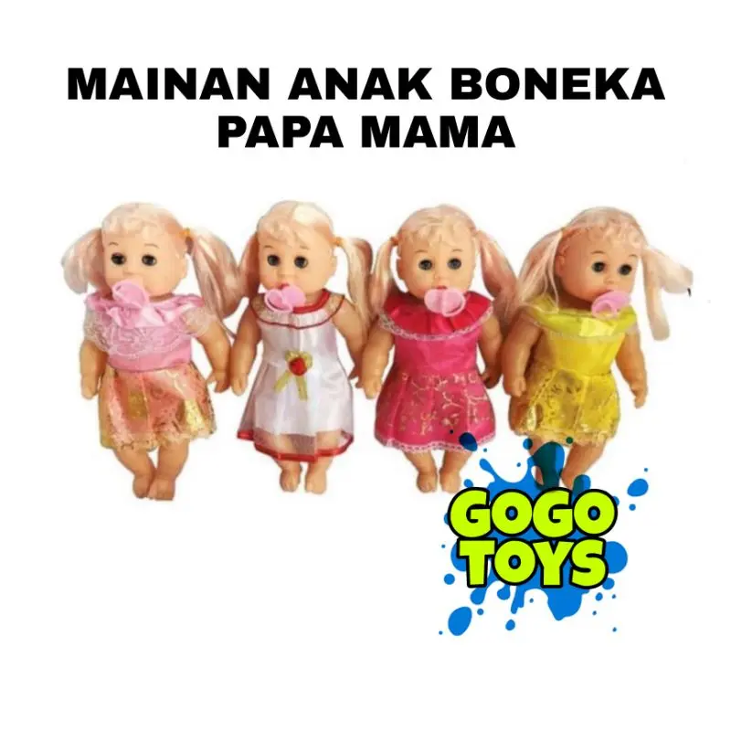 MAINAN ANAK PEREMPUAN BONEKA NANGIS PAPA MAMA BONEKA BAYI SUSAN MY BABY JUNMEI
