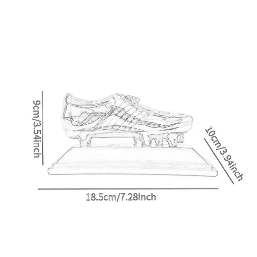 Gold Boot Soccer Trophy Statue for Party Favors Home Decoration Living Room