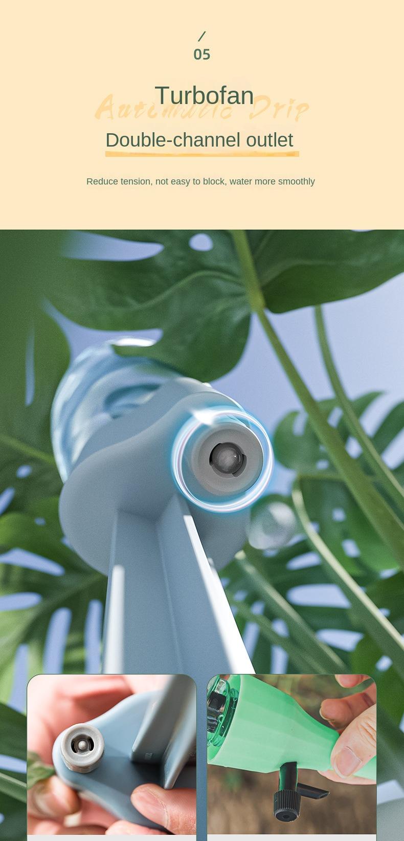 Product Introduction of Automatic Watering Tool, Drip Irrigation, Plant Watering System, Home Use, Travel Watering Can, Water Bottle for Plants 5