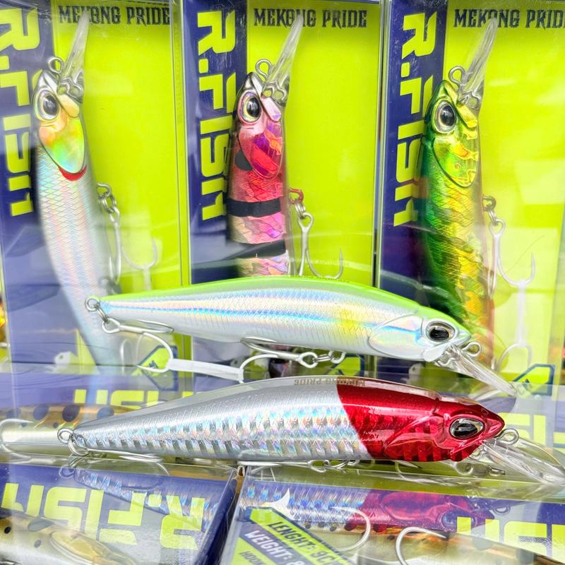 Mồi câu lure cá giả R FISH chuyên lure Cá Chẻm, Mú, Măng - Bắt Cá - Đi Câu