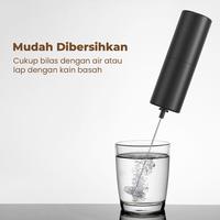 Gambar DoraHomi Milk Frother Elektrik  Stainless Pengocok Susu Cappuccino Foam Maker portable Tanpa kabel - Bulat - EMF-1BK8 dari Dorahomi Kota Administrasi Jakarta Timur 5 Tokopedia