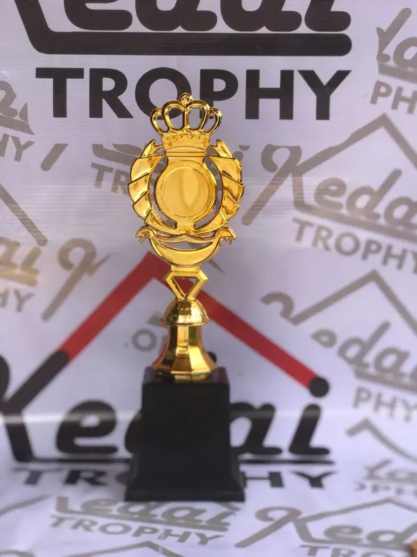 Piala Peringkat 1 (Tanpa Stiker) 34 cm / Piala Lomba / Pusat Piala / PIala Anak-anak / Piala Kenang-kenangan 1