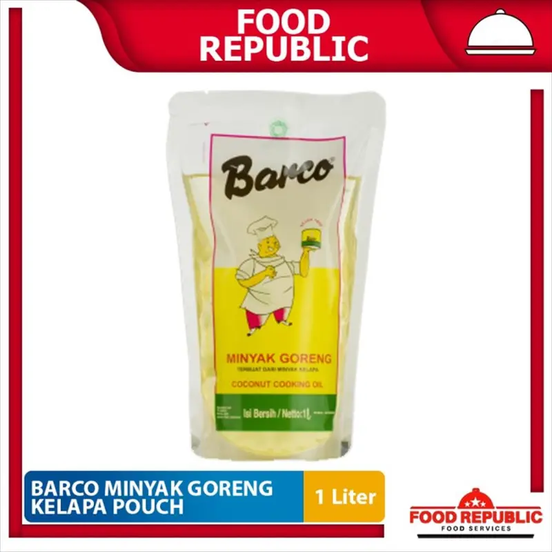 Barco Minyak Goreng Kelapa Pouch 1 Liter Coconut Cooking Oil Halal 0